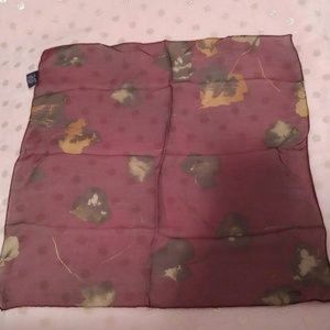 The Limited Autumn Leaves Semi-Transparent Silk Scarf